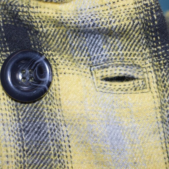 90’s Le Chateau Yellow Plaid Bomber Jacket - Picture 11 of 16